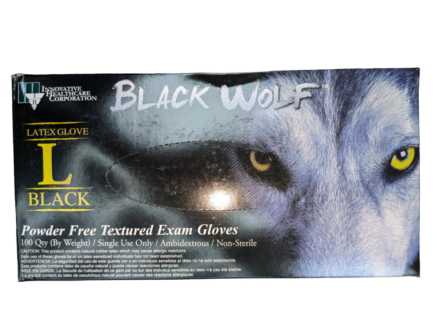 Black Wolf L Gloves 100/box
