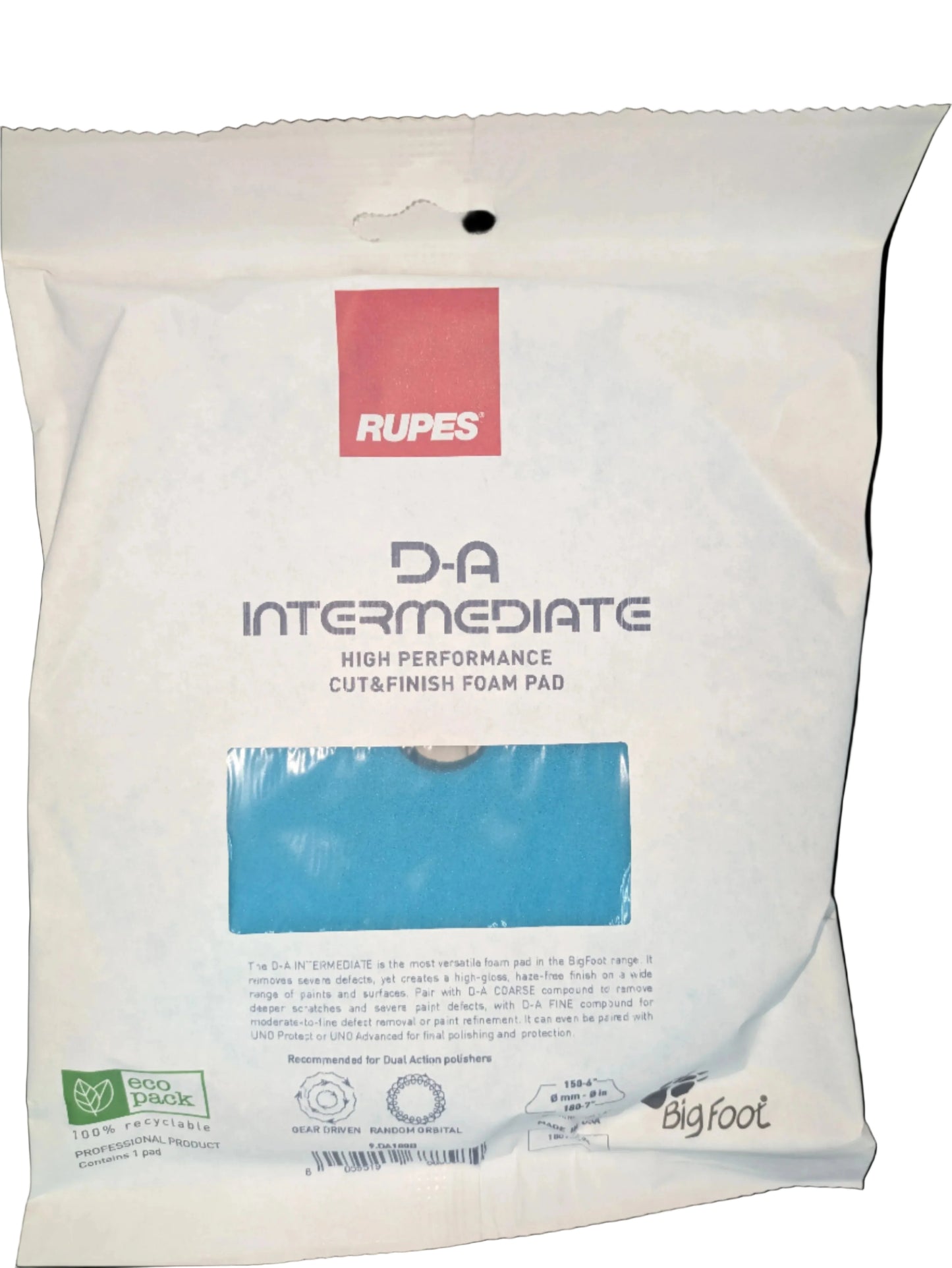 DA Intermediate Cut & Finish Foam Pad 6"