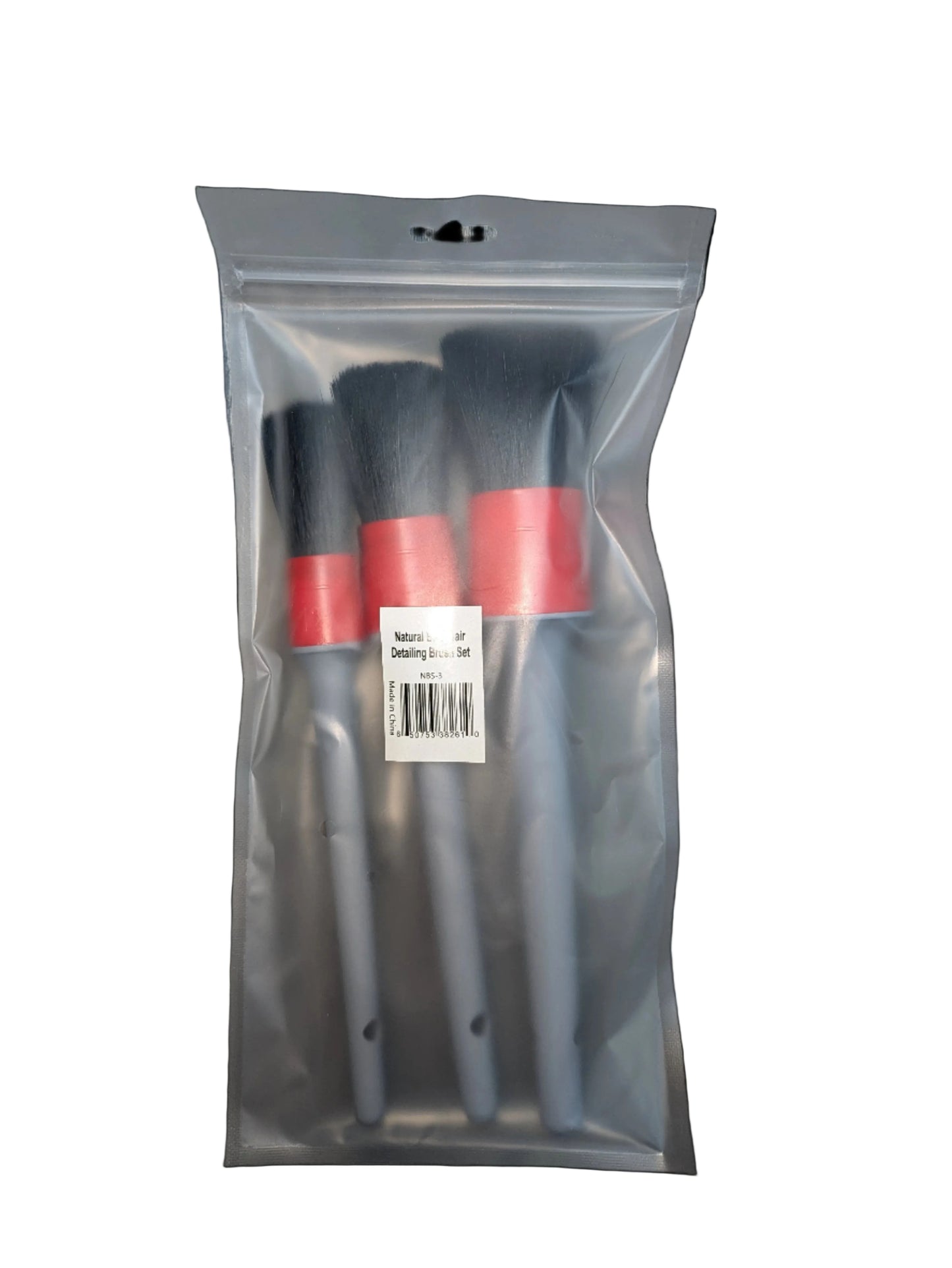 3 Piece Natural Boar Bristle Detailing Brush Set