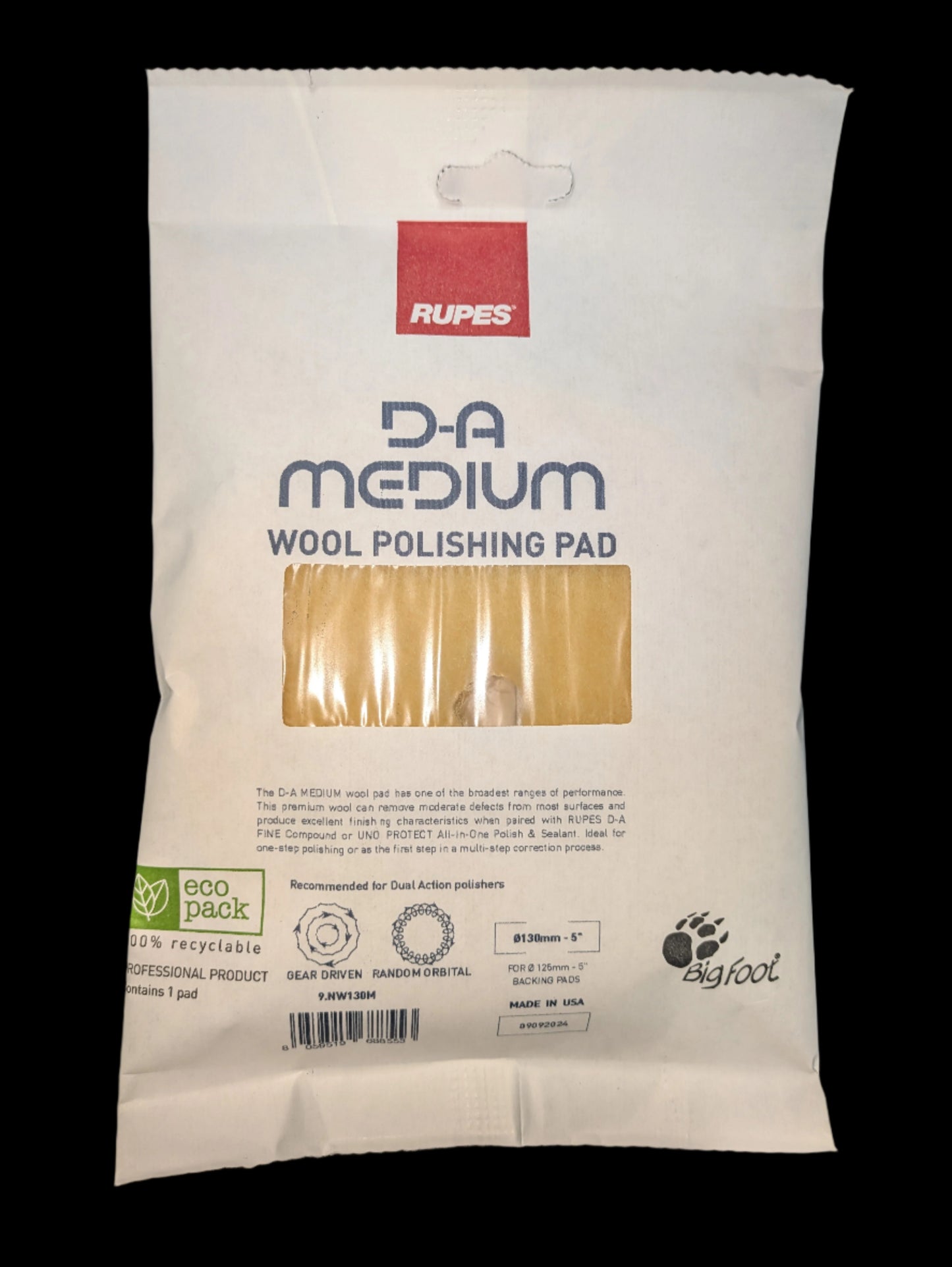 DA Medium Wool Polishing Pad 5"