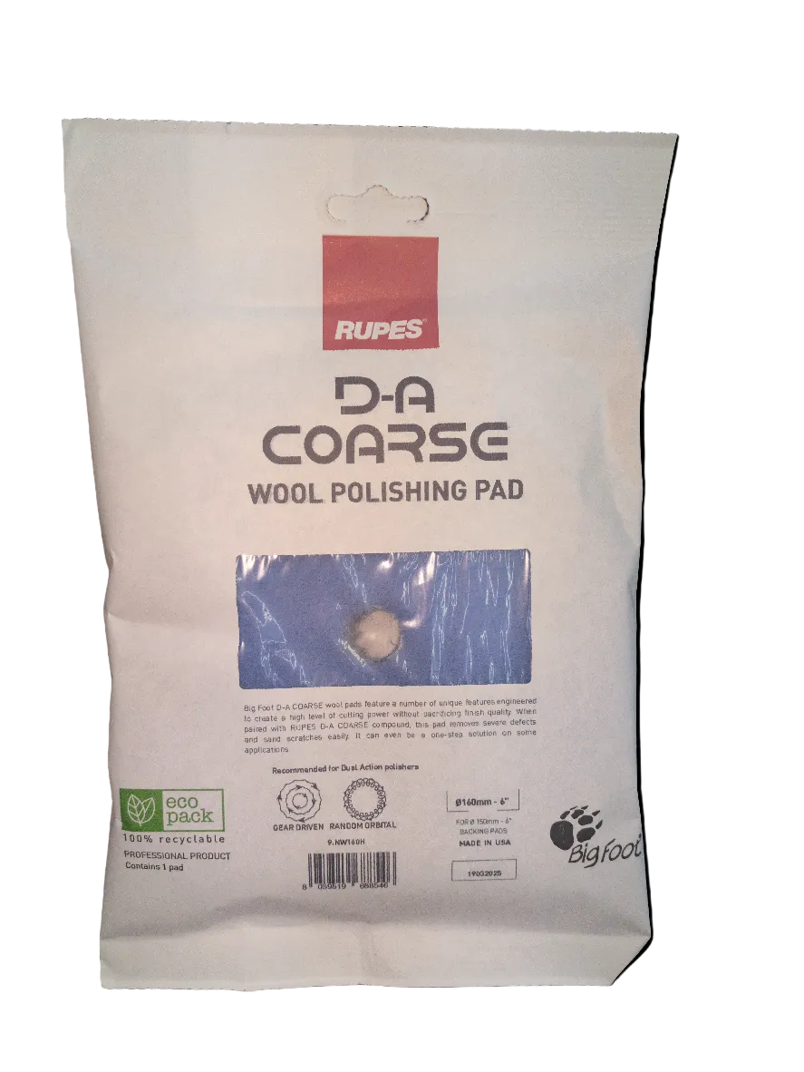 DA Coarse Wool Polishing Pad 6"