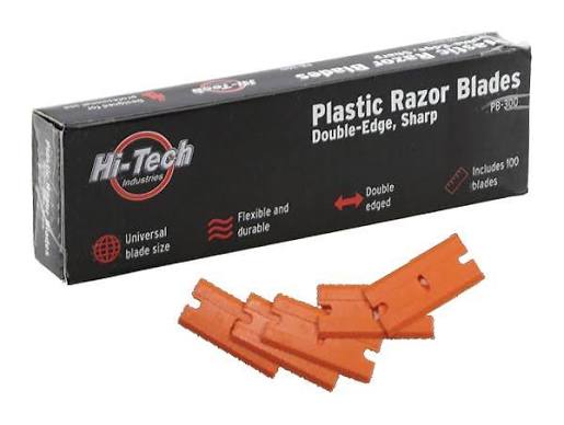 Plastic Double Edge Razor Blades (100 per box)