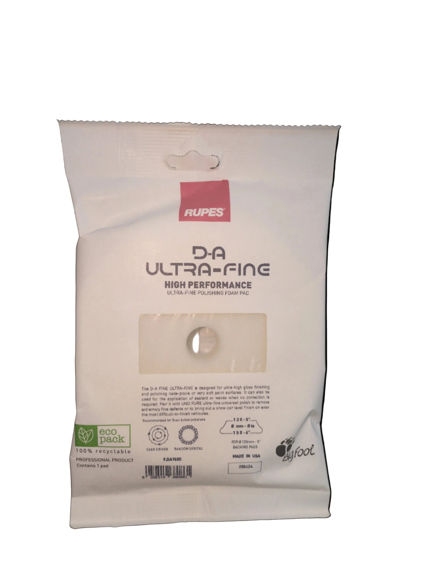 DA Ultra Fine Polishing Foam Pad 5"
