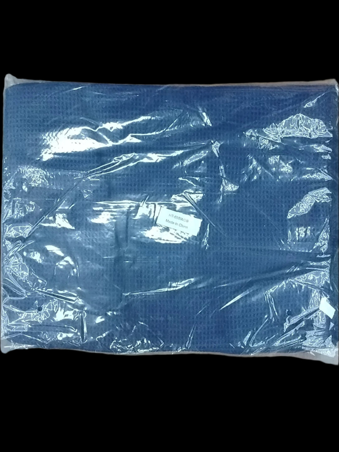 Soft Waffle Style Towels - 15" x 25" - Dark Blue 12/Pack