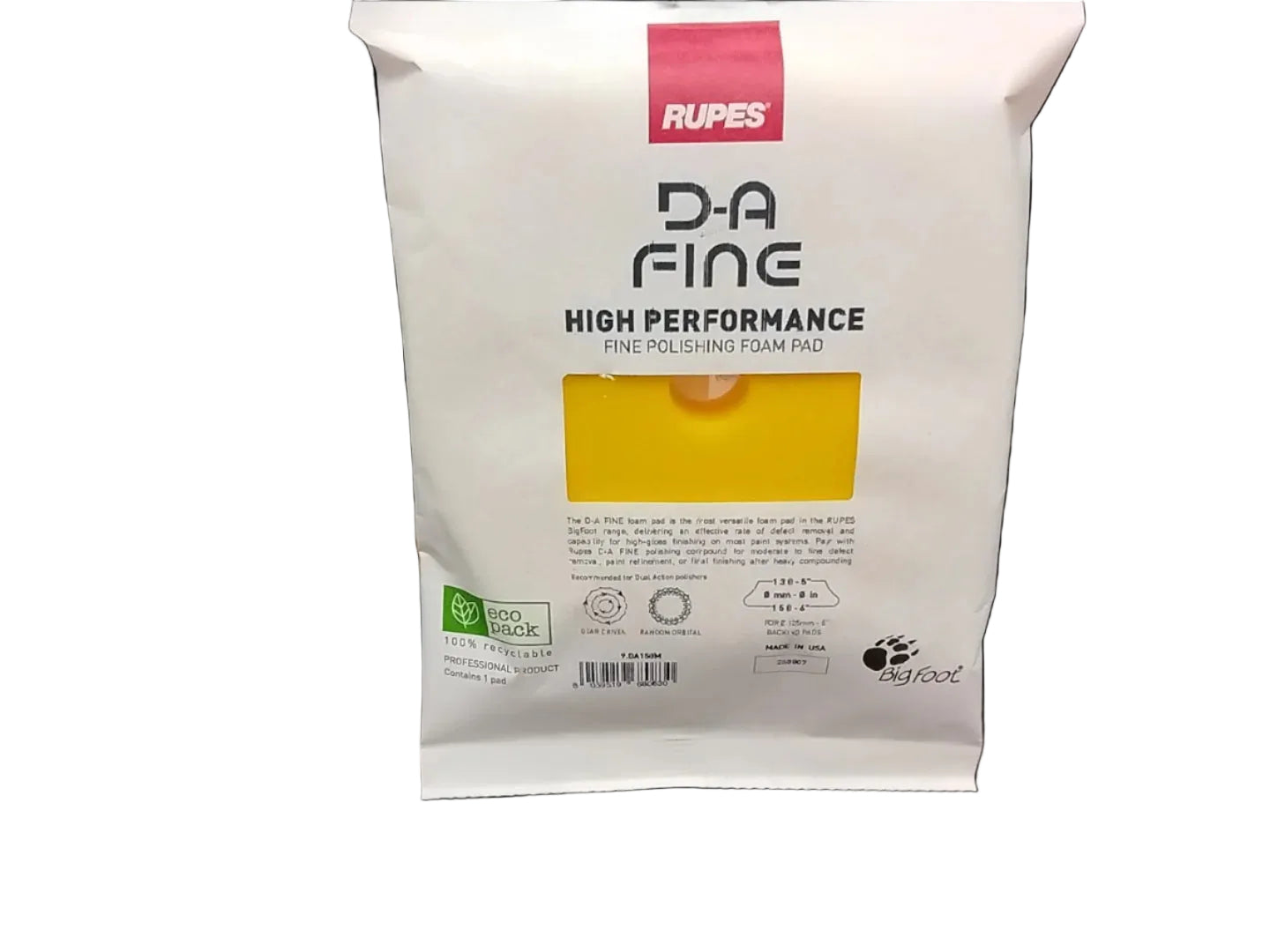 DA Fine Polishing Foam Pad 5"