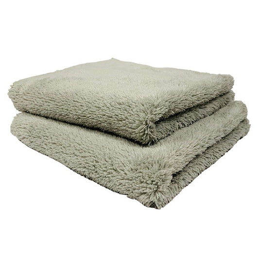 Edgeless Ultra Plush Towels 450gsm Gray  - 16" x 16" - 12/bag