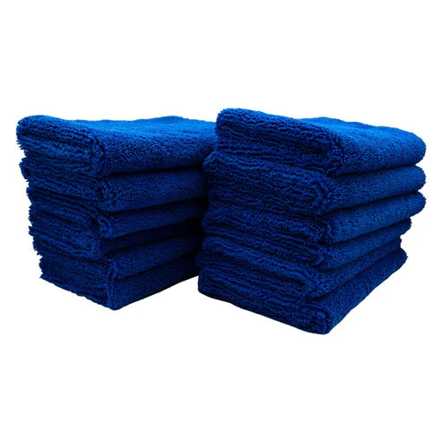 Edgeless Microfiber Towels 400gsm Blue 12 Pack