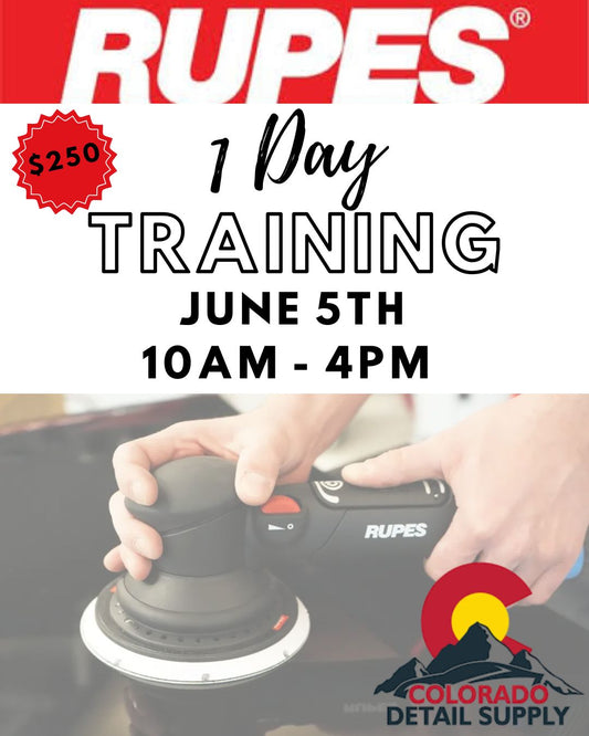 June 5th - Rupes Training Class - 1 Day