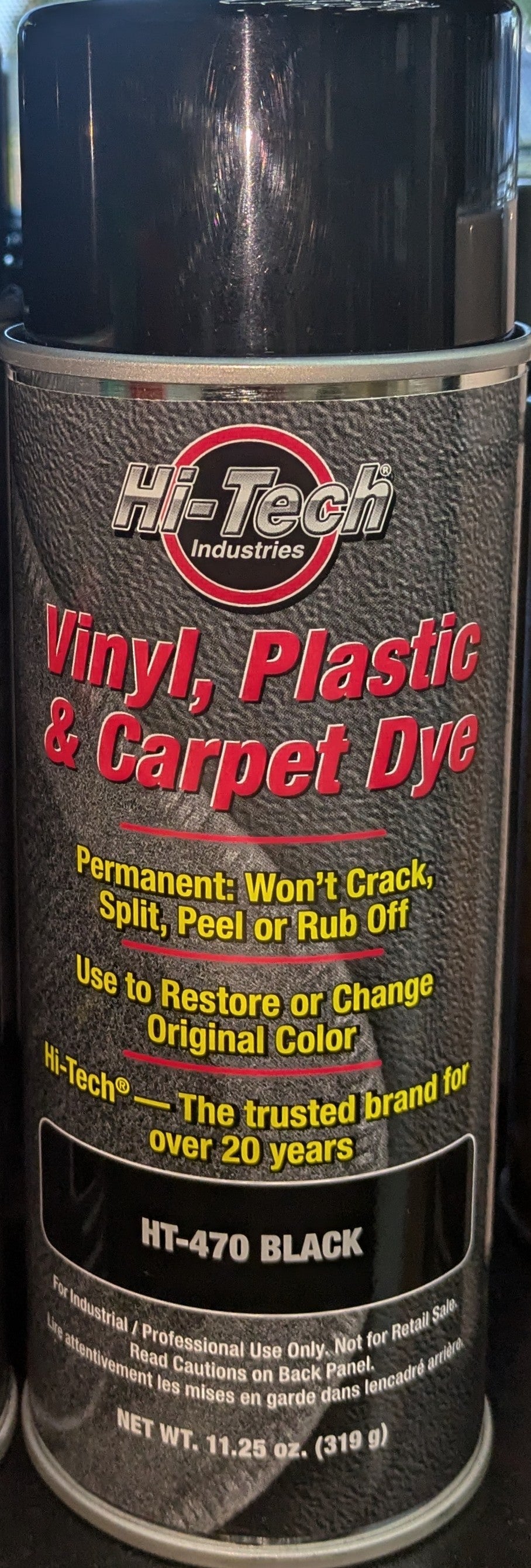 Vinyl Plastic & Carpet Black Dye