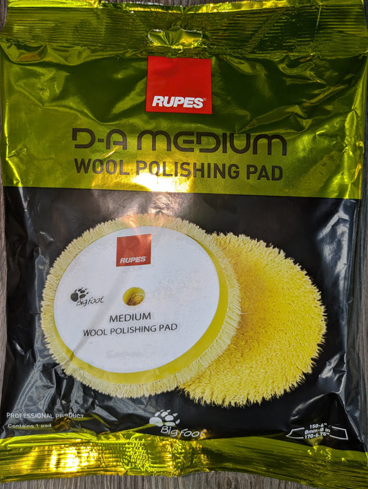 DA Medium Wool Polishing Pad 6"