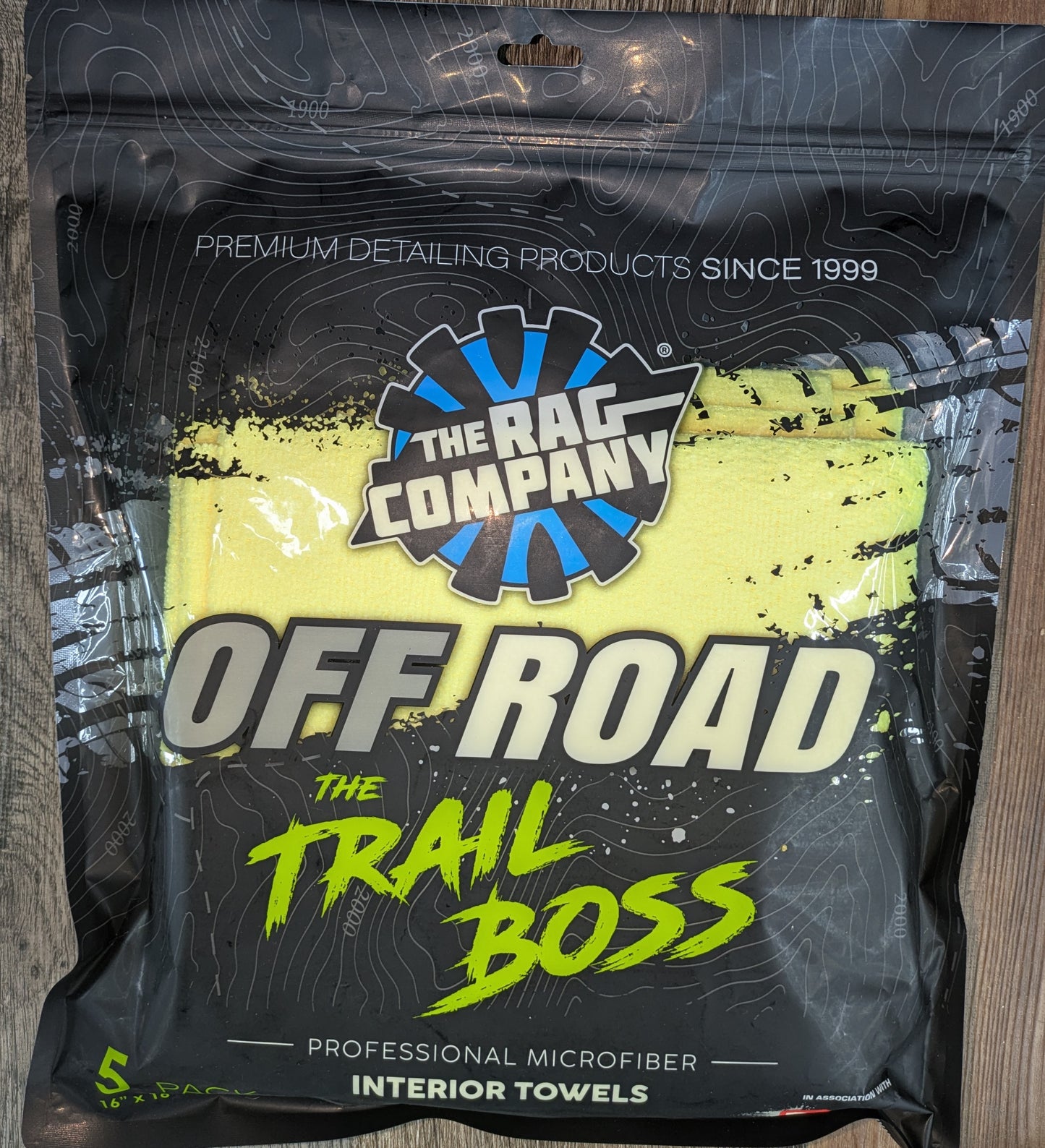 TRC Off Road The Trail Boss - Interior Towels Yellow  (5 pk - 16"x16")