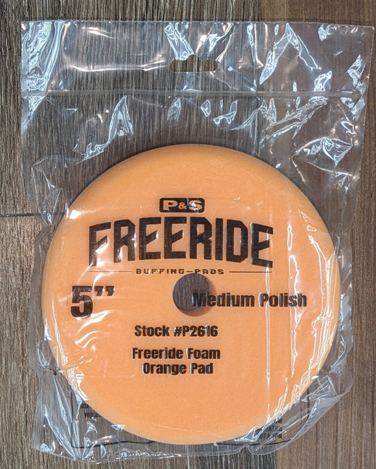 DB Freeride Foam Orange Pad - Medium Polishing - 5"pad