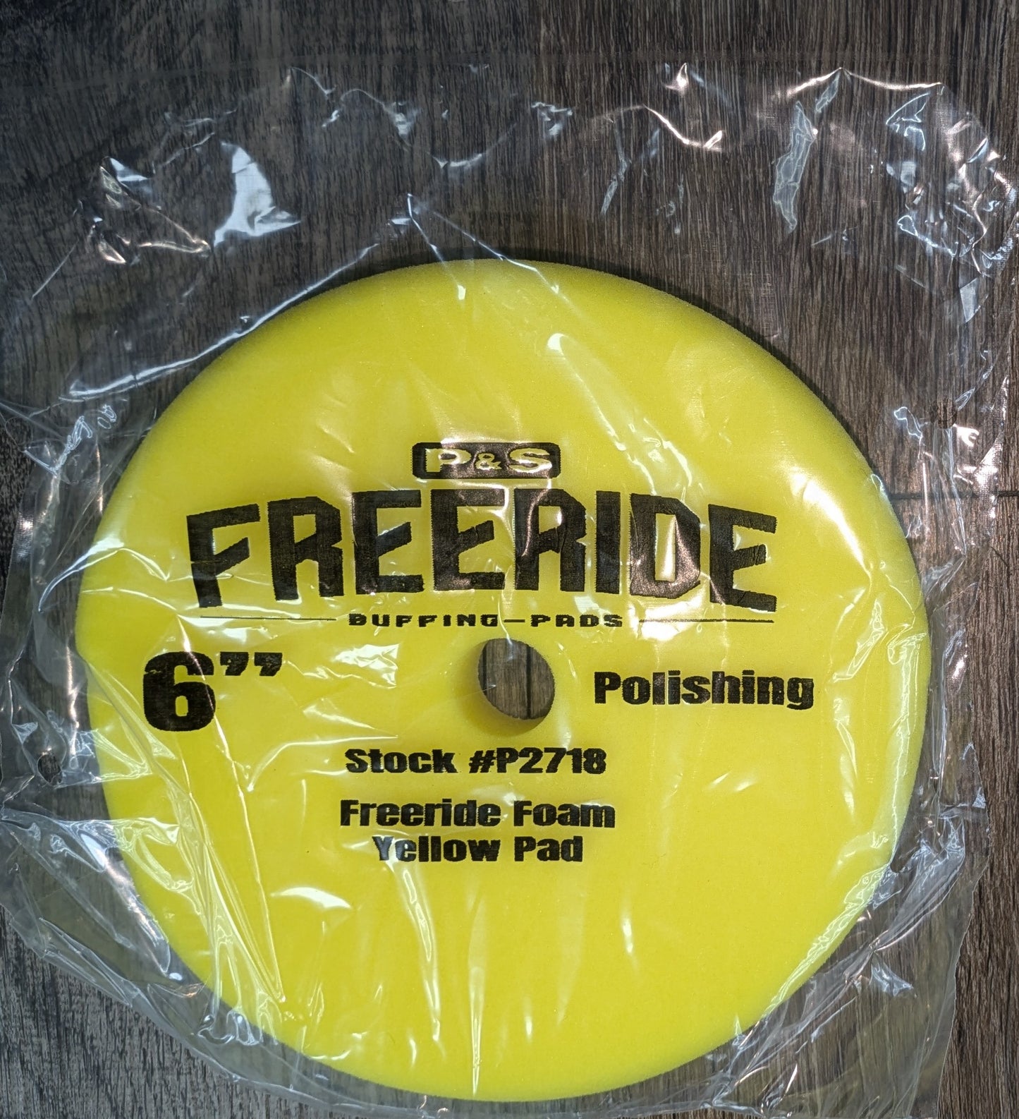 DB Freeride Foam Yellow Pad - Polishing - 6"pad