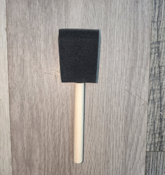 Black Foam Brush 2"