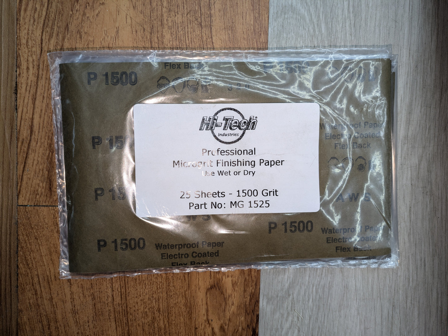 Microgrit Finishing Paper - 1500 Grit - 25 Pack - 9"x5.5"