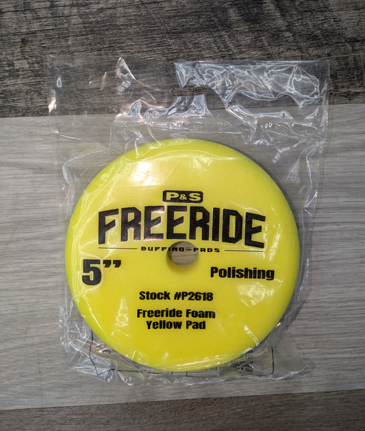 DB Freeride Foam Yellow Pad - Polishing - 5"pad