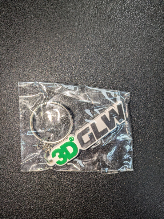 3D GLW Keychain Green