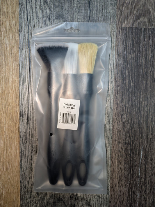 3 Piece Detailing Brush Set