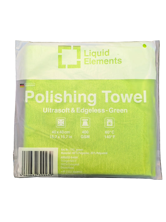 Liquid Elements Polishing Towel - Single - Green