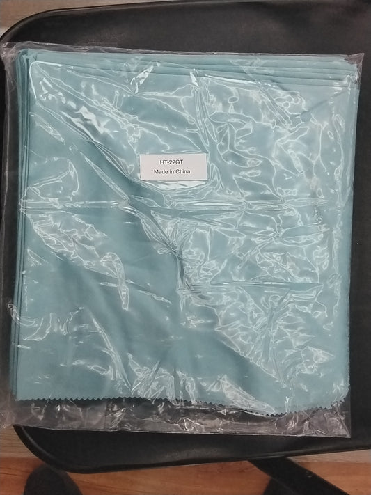 Ultra Fine Glass Cloth Towels - 20" x 20" - Blue 12/Pack