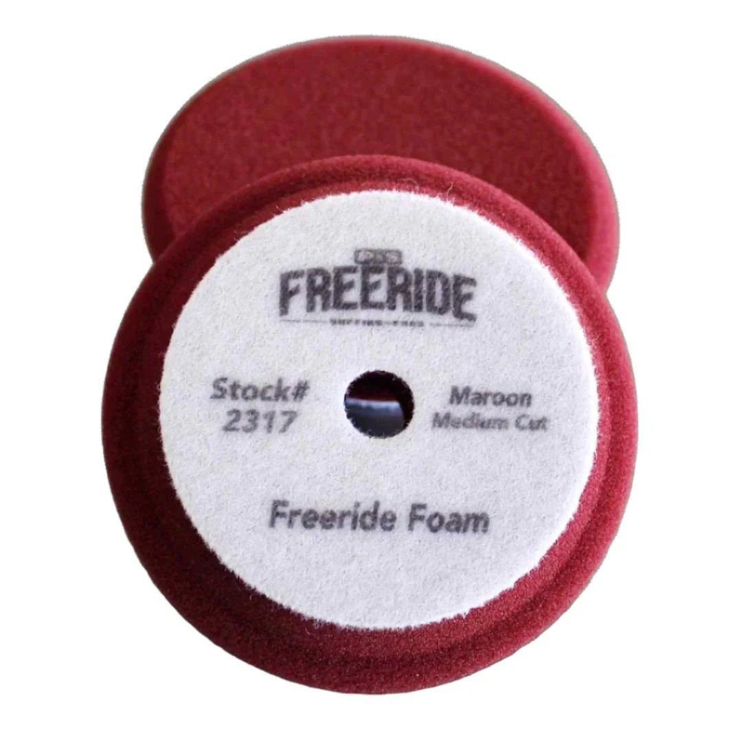 DB Freeride Foam Maroon Pad - Med Cut - 3"pad - 2 Pack